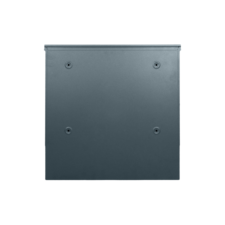 BORNEO mailbox with newspaper holder, galvanized steel, anthracite